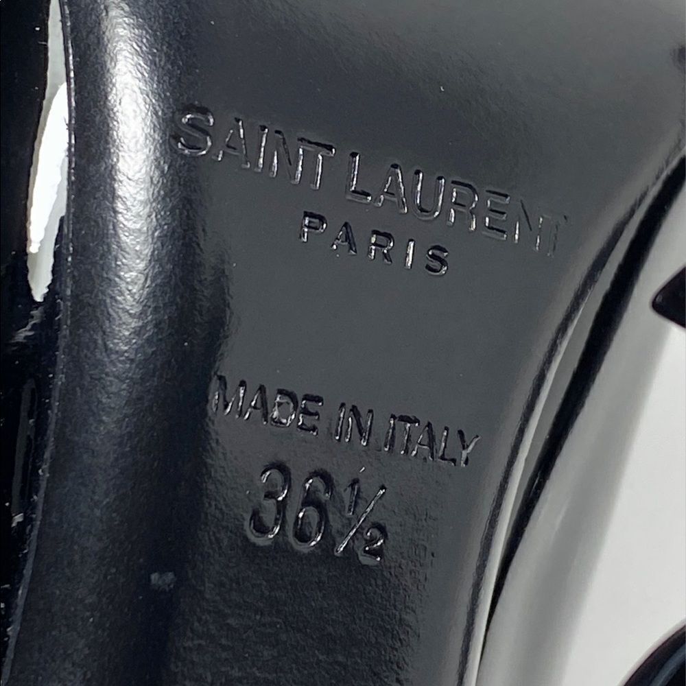 Saint Laurent Opyum Point-Toe Patent Leather Pumps size 36.5 - Picture 12 of 12
